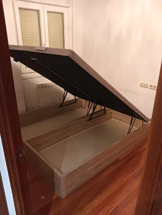 Canapé abatible madera y tela