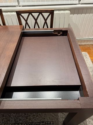 Mesa comedor extensible madera