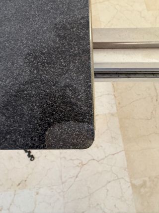 Set da Pranzo in Acciaio Inox e Vetro Temperato