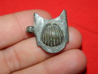 Hebilla bronce concha romana