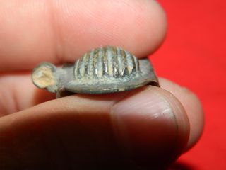 Hebilla bronce concha romana