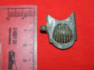 Hebilla bronce concha romana