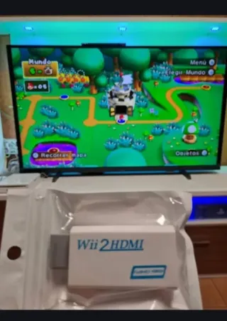Adaptador Wii a HDMI + Cable HDMI
