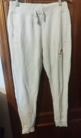 Pantalón chándal Nike unisex blanco