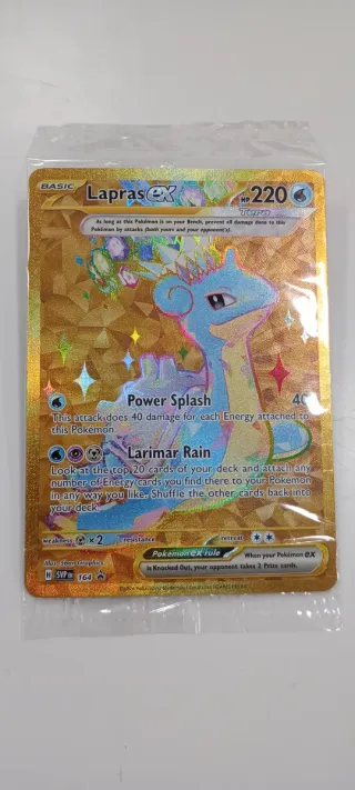 Carta Pokémon Lapras EX Dorada
