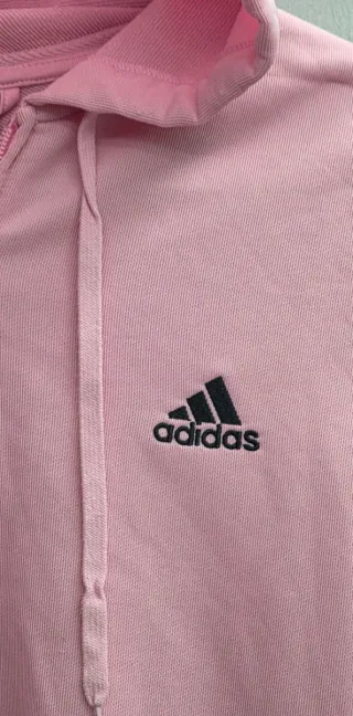 Sudadera Adidas Rosa Talla M Logo Manga