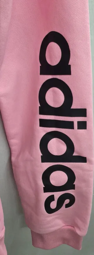 Sudadera Adidas Rosa Talla M Logo Manga