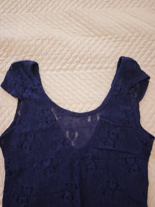 Body de encaje morado