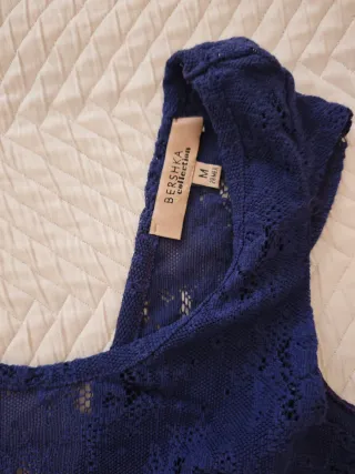 Body de encaje morado