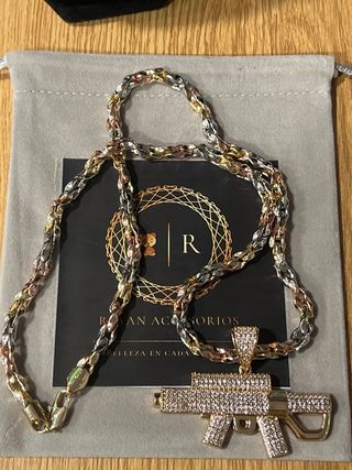 Collar XP Tricolor Laminado 14K 60cm