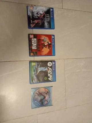 Lote 4 Juegos PS4: JEDI, RED DEAD, FC24, BATTLEFIE