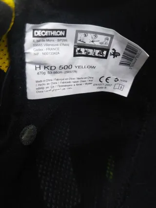 Casco de esquí infantil amarillo