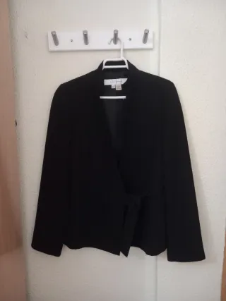 Chaqueta de vestir negra mujer