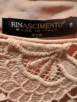 Vestido rosa palo de fiesta con chaquetita