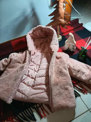 Giacca bambina rosa pelliccia Mayoral