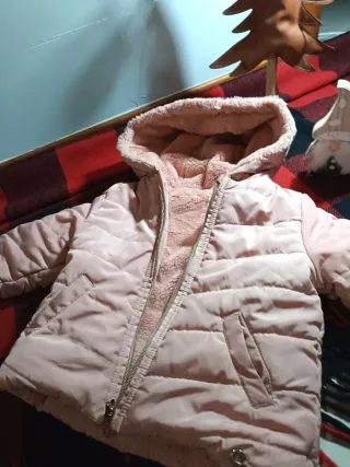 Giacca bambina rosa pelliccia Mayoral