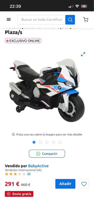 Moto Eléctrica Infantil BMW S1000RR