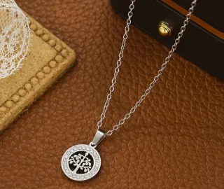 Collar y pendientes árbol de la vida plata