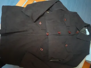Traje chaqueta y falda marrón