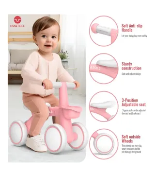 Bicicleta Umatoll sin pedales rosa