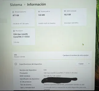 Portátil Gaming MSI