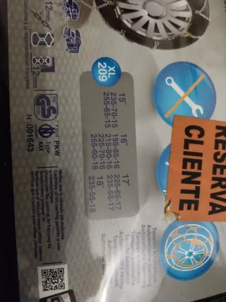 Cadenas para nieve Norauto 209.