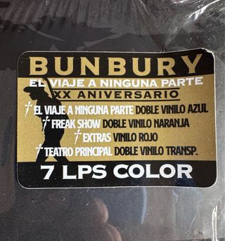 Bunbury El Viaje a Ninguna Parte XX ANIVERSARIO