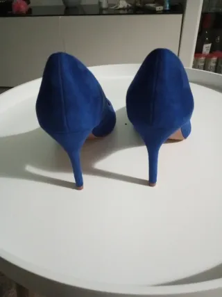 Zapatos de tacón azul
