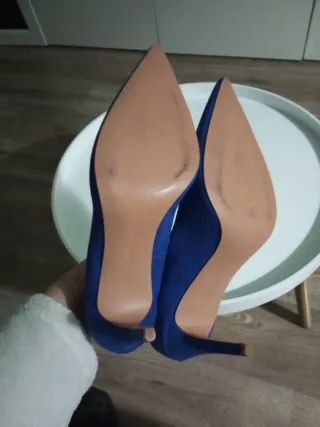 Zapatos de tacón azul