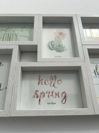 Marco de fotos múltiple madera