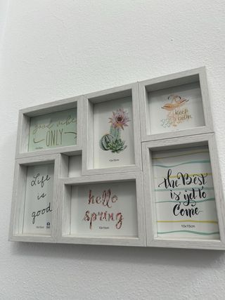 Marco de fotos múltiple madera