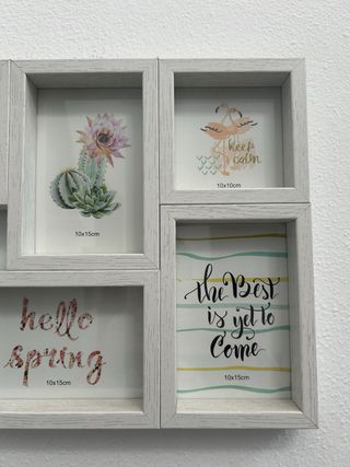 Marco de fotos múltiple madera