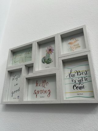 Marco de fotos múltiple madera