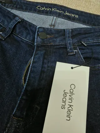 Jeans Calvin Klein W31 L32 Blu Scuro