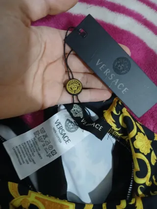 Conjunto Versace Negro y Dorado