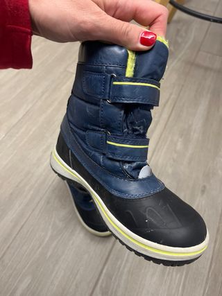 Descansos Botas de Nieve Azul y Amarillo talla 35