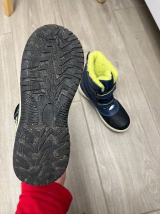 Descansos Botas de Nieve Azul y Amarillo talla 35