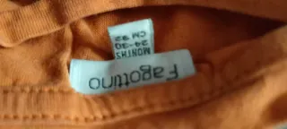 Maglietta neonato arancione