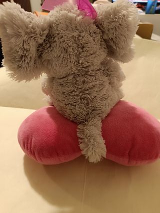 Peluche Elefante San Valentino Cuore Rosa