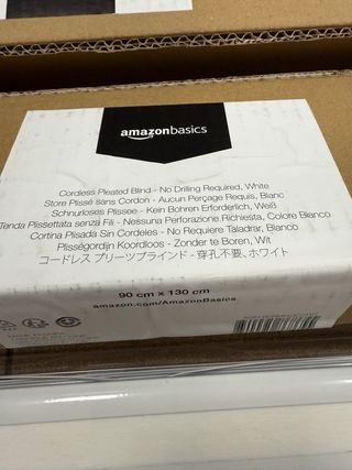 3 Cortinas Plisadas sin ataladrar nuevas 90x130 cm