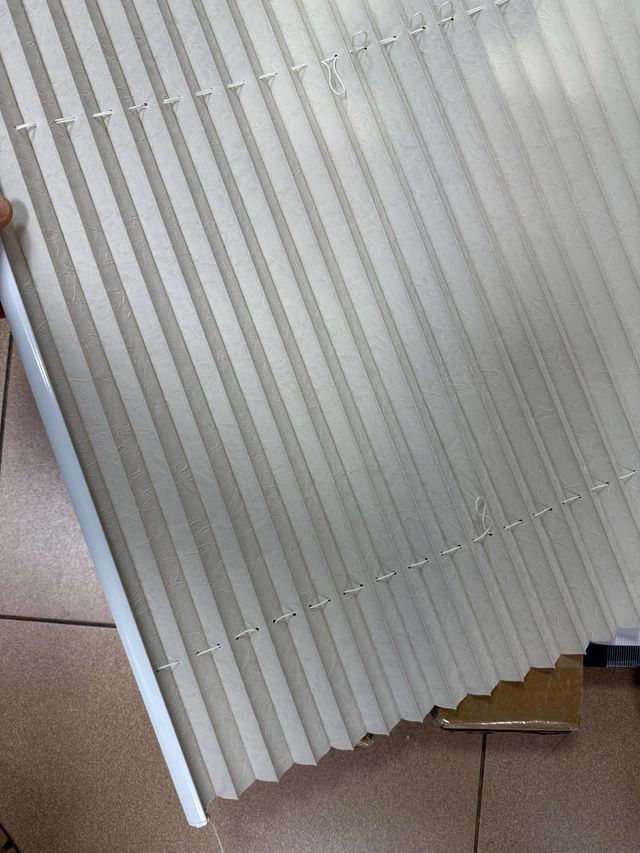 3 Cortinas Plisadas sin ataladrar nuevas 90x130 cm