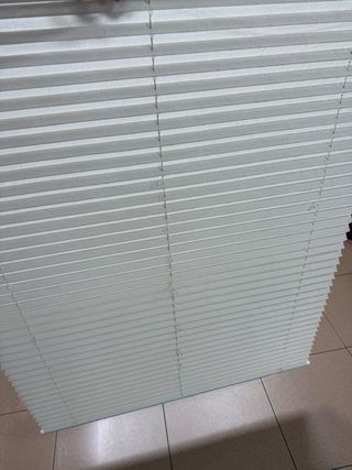 3 Cortinas Plisadas sin ataladrar nuevas 90x130 cm