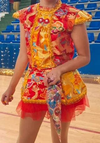 Traje tipico chino niña talla 10- 11 año