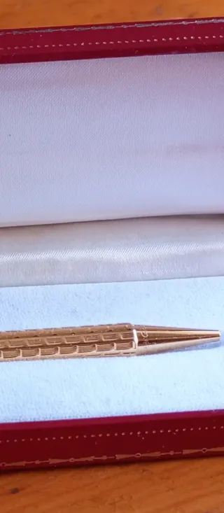 Bolígrafo Cartier Bañado en Oro