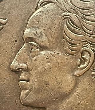 5 Bolívares; Venezuela 1935. Moneda circulante