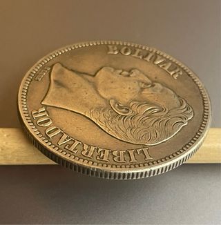 5 Bolívares; Venezuela 1935. Moneda circulante