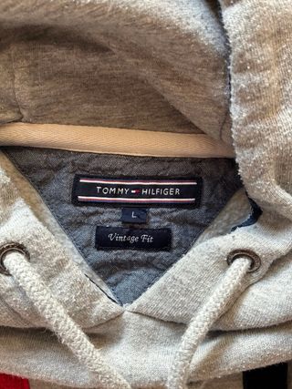 Felpa Tommy Hilfiger NYC Grigia vintage