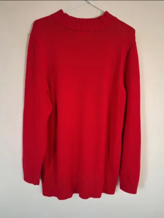 Jersey cuello Perkins rojo