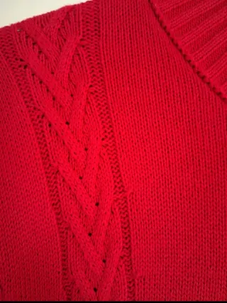 Jersey cuello Perkins rojo