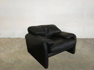 2 Poltrone Cassina Maralunga Vico Magistretti Nere